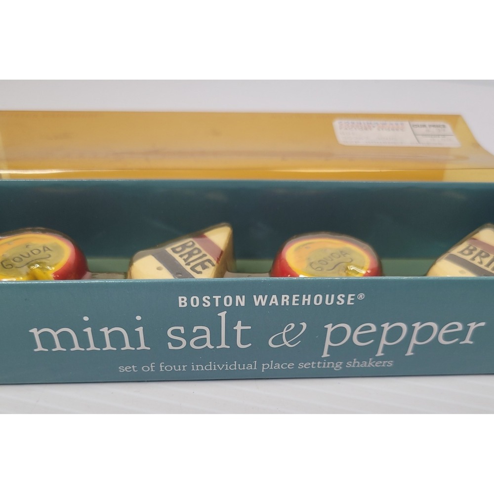 Boston Warehouse Cheese Spreaders Salt Pepper Set Charcuterie Brie Gouda New VTG - Picture 5 of 12